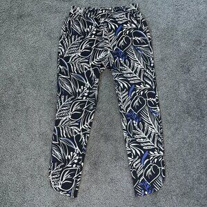 MARINE LAYER ALLISON ANKLE PANT PHANTOM FOLIAGE PRINT